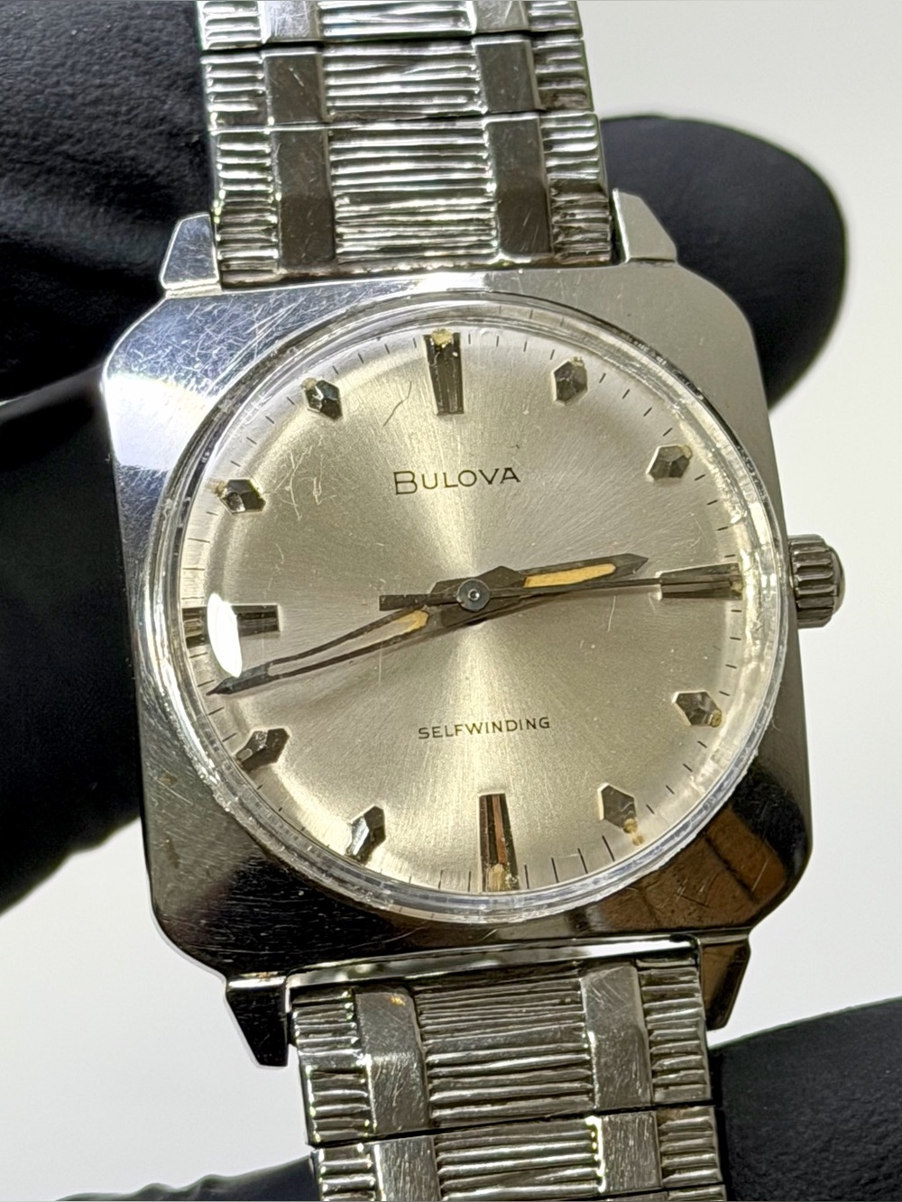 Bulova A24089 Automatic 1966 Silver Stainless SteelTank 29mm Men’s Dress Watch